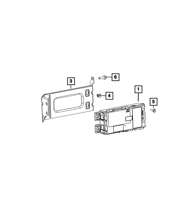 68298550AA - Electrical: Engine Control Unit Bracket for Mopar Image image