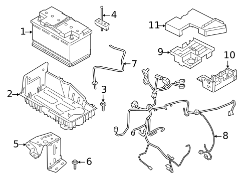 Battery for 2023 Lincoln Aviator #0