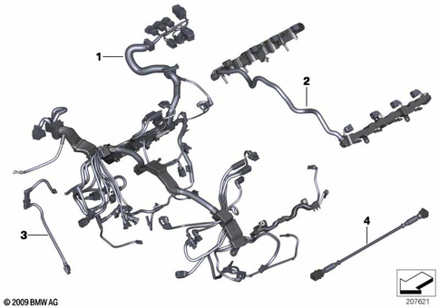 Engine Wiring Harness for 2010 BMW Hybrid 7L #0