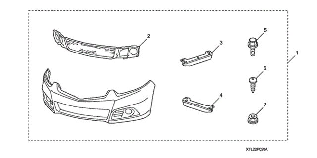 Front Sports Bumper for 2010 Acura TSX #0