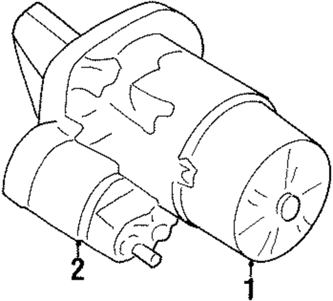 Starter for 1995 Nissan Sentra #2