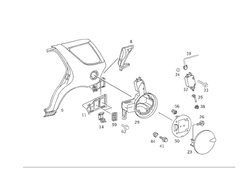 Rear Fender for 2001 Mercedes-Benz ML430 #0