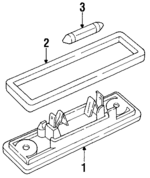 8549537 - : License Plate Light for Saab: 900, 9000 Image