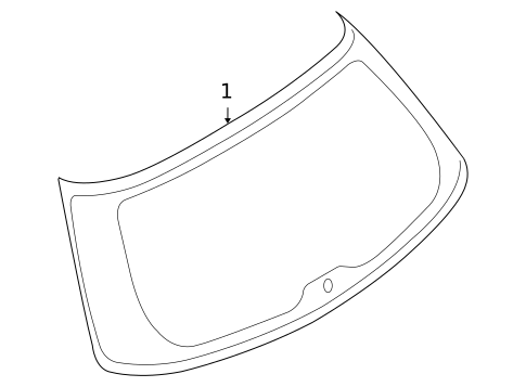 Glass - Lift Gate for 2009 Subaru Outback #0