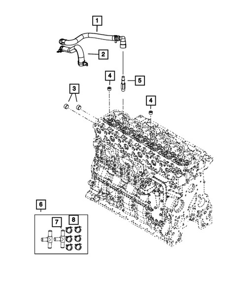 Air Conditioner and Heater Plumbing for 2020 Ram 3500 #2