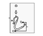 97762B1000 - HVAC: Discharge Hose for Hyundai Image