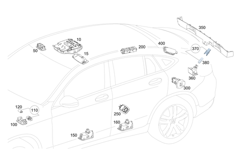 Interior Lamp, Socket in Load Compartment for 2020 Mercedes-Benz GLC63 AMG S #0
