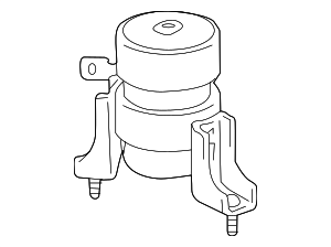 123610V060 - Engine: Insulator,  Engine Mounting,  Front(For Transverse Engine) for Toyota: Camry Image