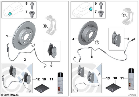 Brake Service for 2011 Mini Cooper S ALL4 #0