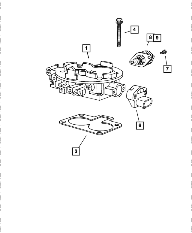 53032691AA - : Throttle Body for Mopar Image