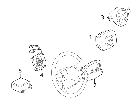 Air Bag Components for 2004 Audi Allroad Quattro #0