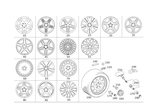 66474262 - : Wheel Exchange Twinspoke Alloy for Mercedes-Benz: CLS500, CLS55 AMG, CLS550, CLS63 AMG Image