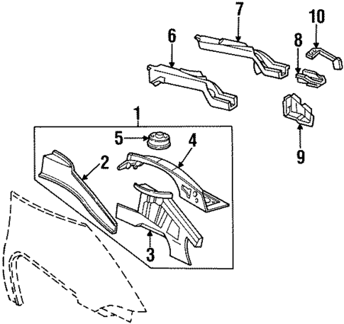 Structural Components & Rails for 1996 Oldsmobile Silhouette #0