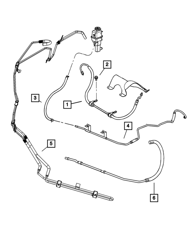 5272818AG - Steering: Power Steering Pressure Hose for Mopar Image image