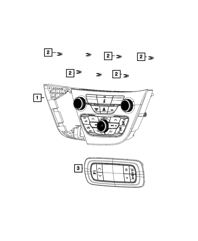 68405948AA - : A/c And Heater Control for Mopar Image