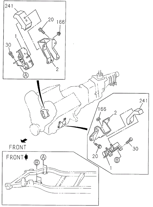 Engine Mount (FR.) for 2002 Honda Passport #0