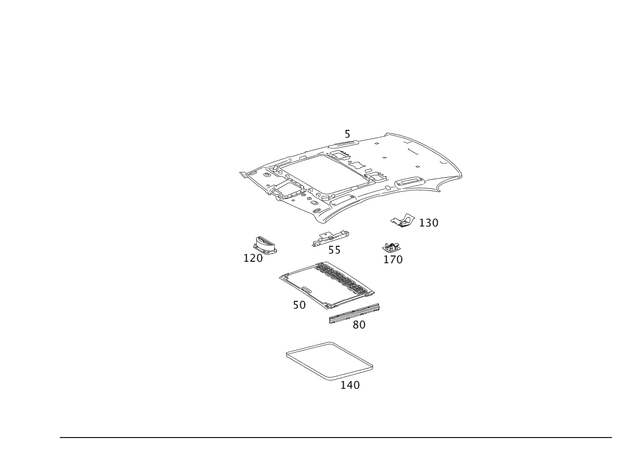 2216906350 - Covering and Lining: Trim for Mercedes-Benz: 250, 300S, S350, S500 Image image