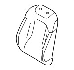 88360P1040D51 - Body: Seat Back Cover for Kia Image