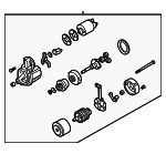 M1810A123D - : Starter for Mitsubishi: Lancer Image