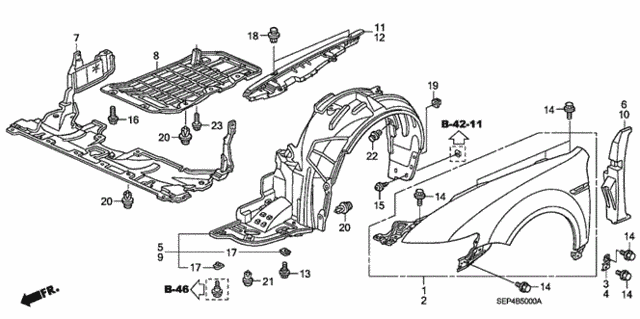 Front Fenders for 2004 Acura TL #0