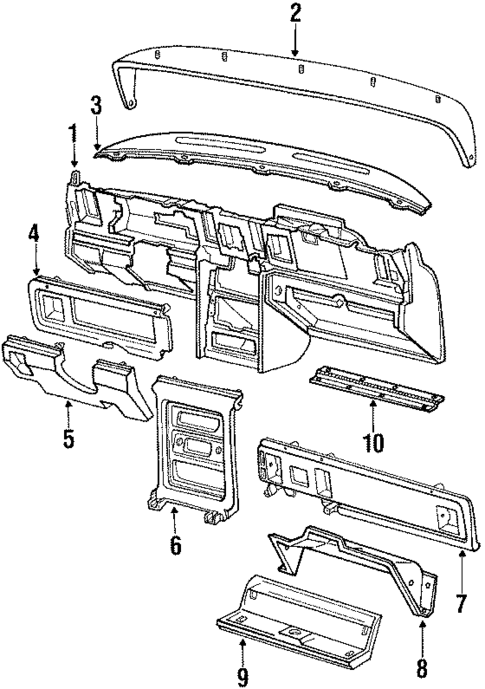 Instrument Panel for 1985 Ford Thunderbird #0