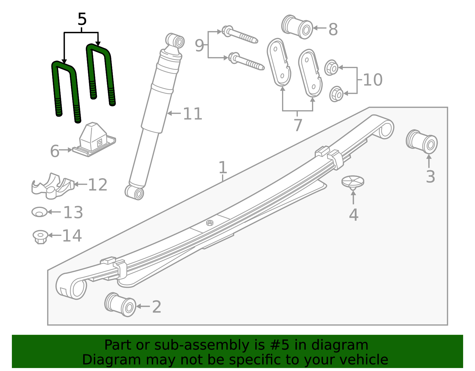 Rear Leaf Spring U-Bolt 11547631 | Shop Matick Buick GMC