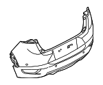 DNYG5022XBB - : Bumper Rear for Mazda: CX-3 Image