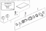 6721SH3415 - Electrical/Exhaust/Heater/Fuel: TUMBLER KIT, KEY CYLINDER for Honda Image