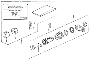 Key Cylinder Kit for 1998 Honda Odyssey #0