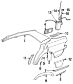 66828037 - Electrical: Antenna Mast for Mercedes-Benz Image