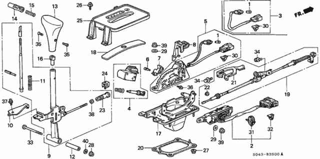 Select Lever for 1997 Honda Civic #0