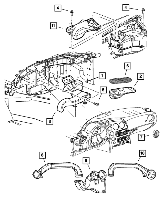 6505300AA - Air Conditioners and Heaters: Tapping Pan Head Screw for Mopar Image