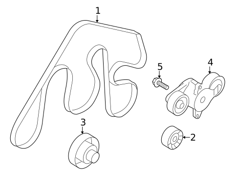 Belts & Pulleys for 2009 Kia Borrego #0
