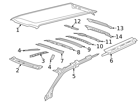 Roof & Components for 2023 Ford Expedition #2