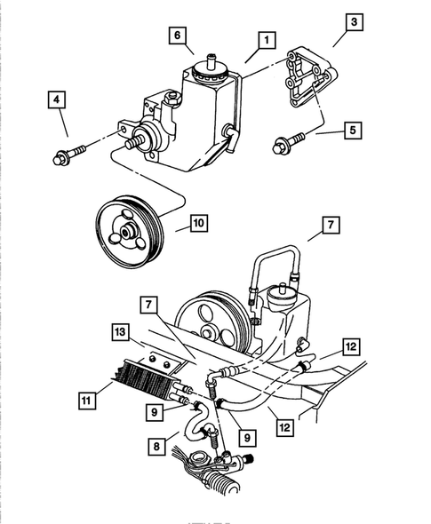 Power Steering Pump for 2002 Dodge Viper #0