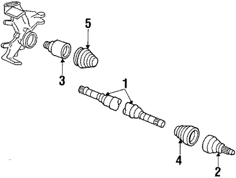 Axle Shaft for 1986 Ford Tempo #0