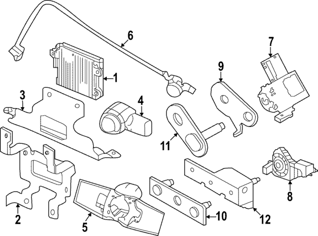 253B55NA0A - Body: Ped Impc Sensor for INFINITI: QX55 Image