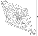86599465 - Cooling System: Fan &amp; Motor for GM Image