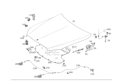 Engine Hood for 2023 Mercedes-Benz E63 AMG S #0