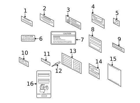 Labels for 2004 Kia Rio #0