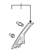 84151SLNA01ZA - Body: Windshield Pillar Trim for Honda: Fit Image