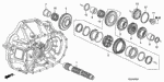 23432RAP305 - Transmission - Manual: GEAR SET, SECOND for Honda Image