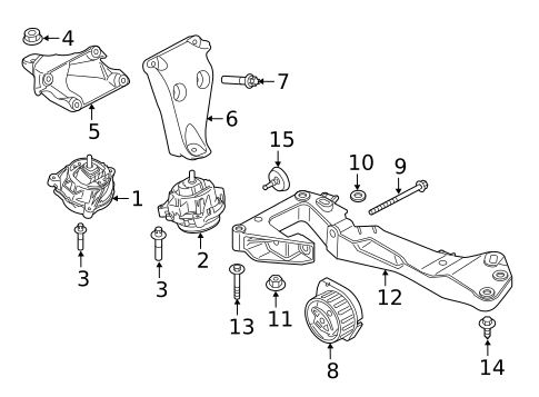 Engine & Trans Mounting for 2016 BMW 228i xDrive #0