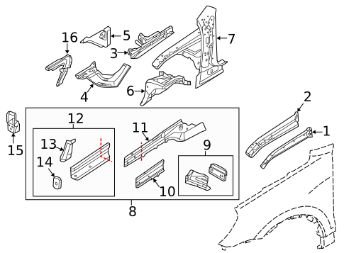 Structural Components & Rails for 2018 Porsche Cayenne #0