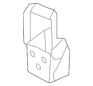 95850588000 - Body: Bumper Impact Bar Bracket for Porsche Image