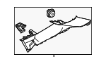 85850DW000GYT - Body: Upper Quarter Trim for Kia Image