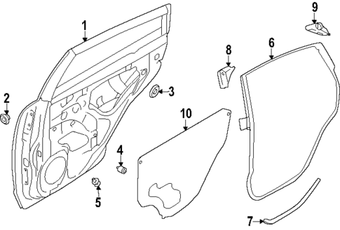 Door & Components for 2024 Subaru Impreza #1