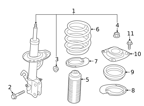 Struts & Components for 2021 Nissan LEAF #0