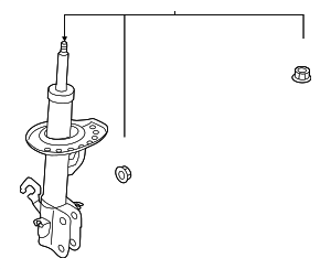 E43025SA1B - : Strut for Nissan: LEAF Image