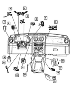 56010686AA - : Speed Control Switch, Right for Mopar Image